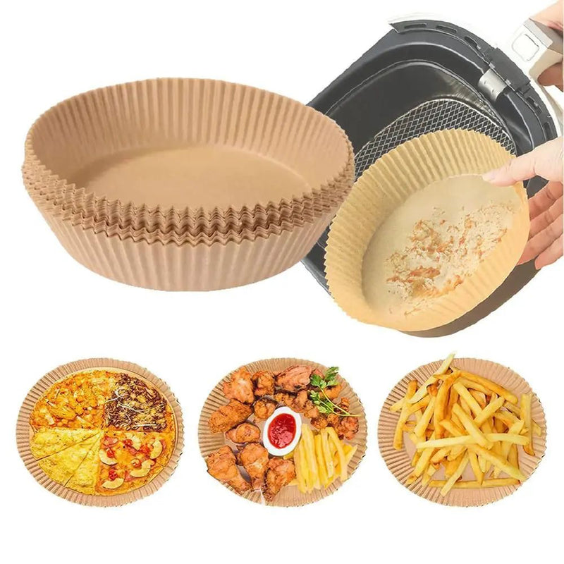 Forma de Air Fryer Descartável 50 unidades Papel Vegetal- FRETE GRÁTIS