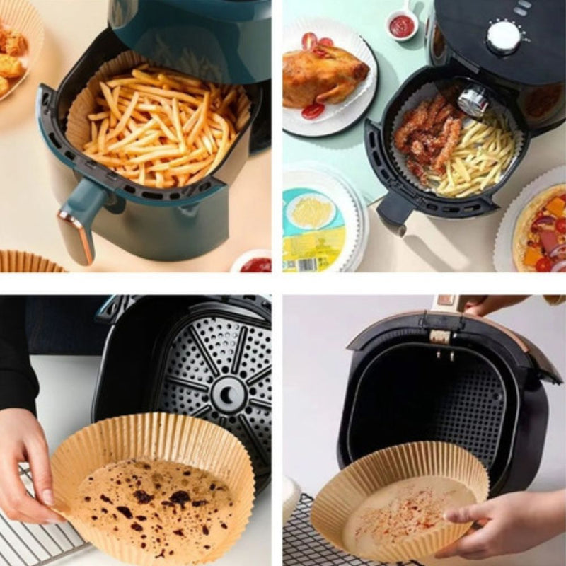 Forma de Air Fryer Descartável 50 unidades Papel Vegetal- FRETE GRÁTIS